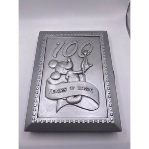 Walt Disney World 100 Years of Magic Pewter Folding Picture Frame with Pin